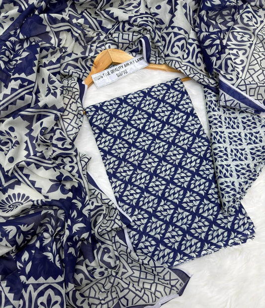 Premium Digital Printed Lawn 3PC Suit – Summer Collection 2026